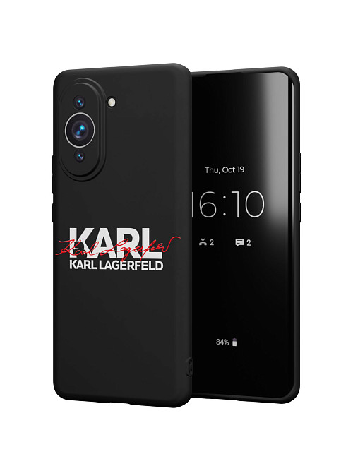 Силиконовый чехол для Huawei Nova 10 Pro "NOVEL: Lagerfeld V.2"