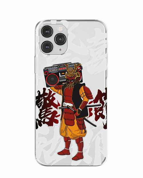 Силиконовый чехол для Apple iPhone 11 Pro "Hip-hop Samurai"