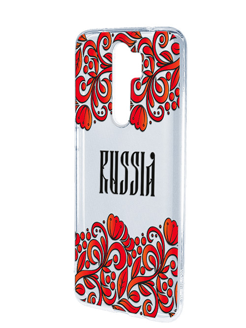 Силиконовый чехол для Xiaomi Redmi Note 8 Pro "Россия орнамент"