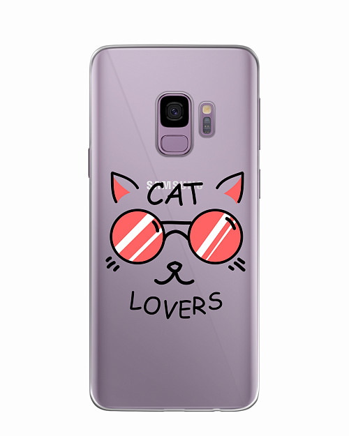 Силиконовый чехол для Samsung Galaxy S9 Cat lovers