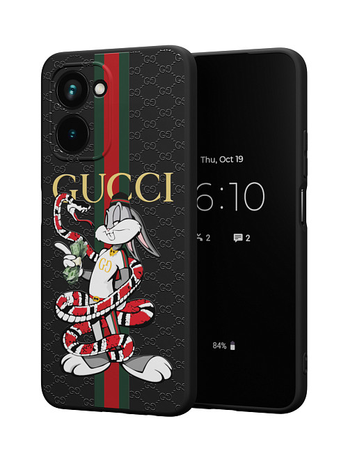 Силиконовый чехол для realme C33 "NOVEL: Багз Банни Gucci"