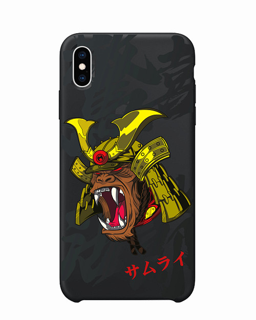 Силиконовый чехол для Apple iPhone Xs Max "Samurai Kong"