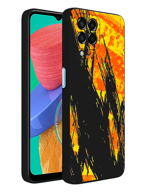 Силиконовый чехол для Samsung Galaxy M33 (5G) Оранжевая краска