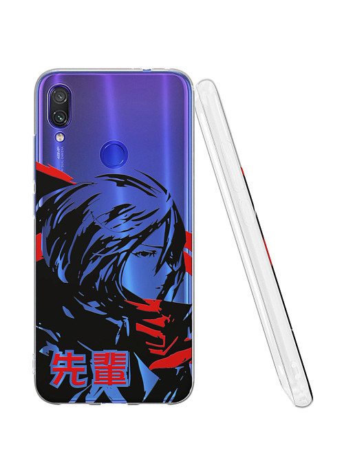 Силиконовый чехол для Xiaomi Redmi Note 7 Pro "Атака титанов - Mikasa Ackerman"