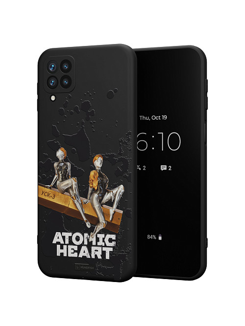 Силиконовый чехол для Samsung Galaxy A22 (4G) "Atomic Heart: Боевые близняшки"