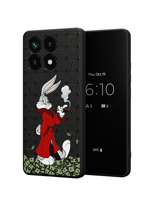 Силиконовый чехол для Poco X6 Pro (5G) "NOVEL: Багз Банни Louis Vuitton"