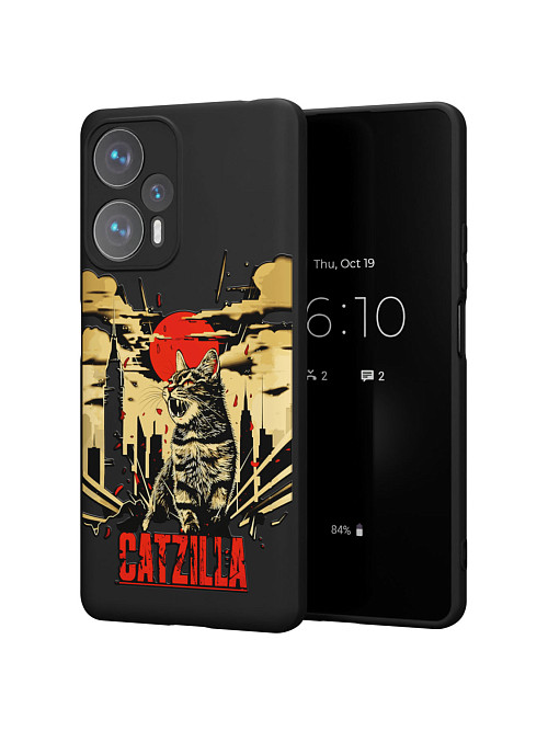 Силиконовый чехол для Poco F5 "Catzilla"