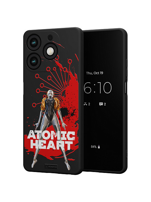 Силиконовый чехол для Tecno Spark 10 Pro "Atomic Heart: Правая близняшка"