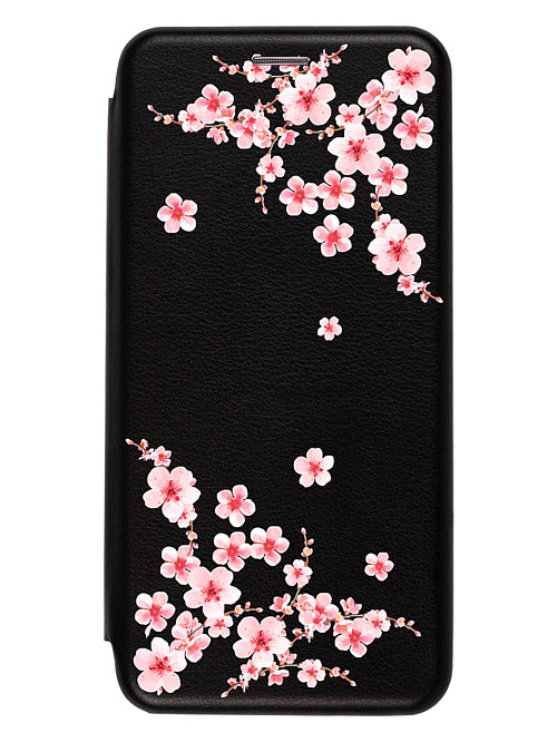 Чехол книжка для Samsung A53 "Цветок Сакура"