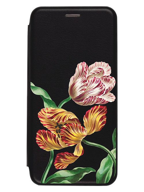 Чехол книжка для Samsung A53 "Тюльпаны"