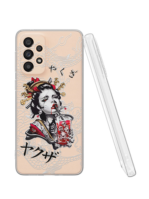 Силиконовый чехол для Samsung Galaxy A33 (5G) "Geisha Bloody"