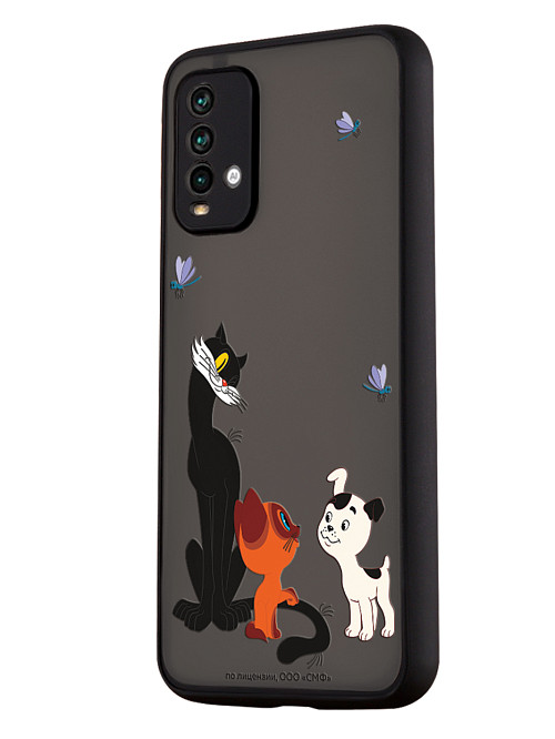 Противоударный чехол для Xiaomi Redmi 9T "Котенок по имени Гав: Под присмотром старшего"