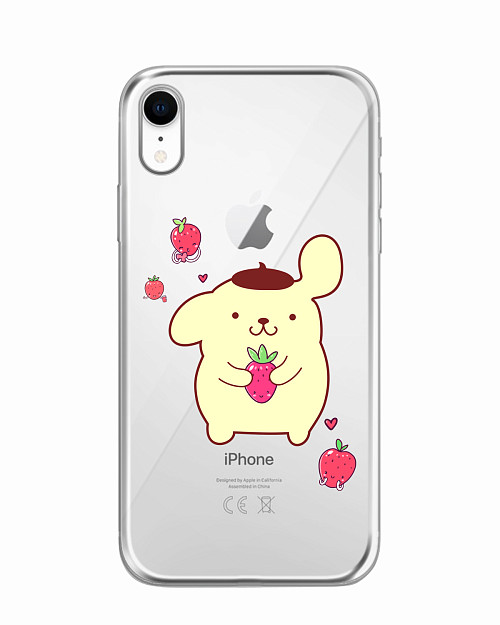 Силиконовый чехол для Apple iPhone Xr "Собачка с ягодой"