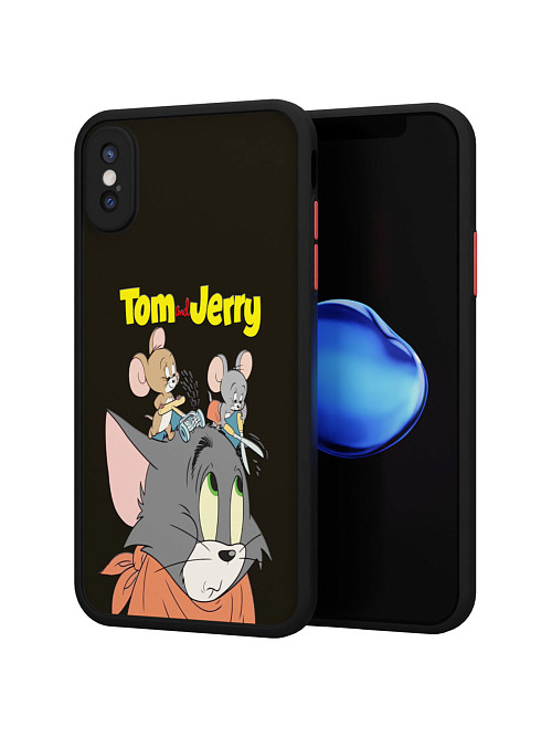 Противоударный чехол для Apple iPhone X "NOVEL: Том и Джери"