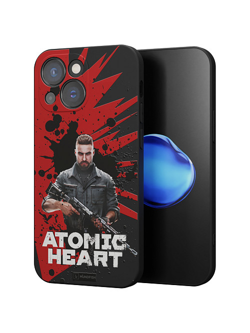 Силиконовый чехол для Apple iPhone 13 Mini "Atomic Heart: Майор Нечаев"