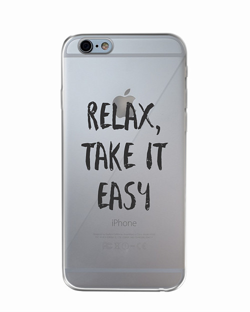Силиконовый чехол для Apple iPhone 6S Relax, take it easy