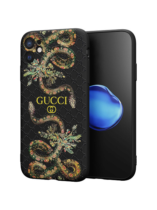 Силиконовый чехол для Apple iPhone 11 "NOVEL: Gucci"