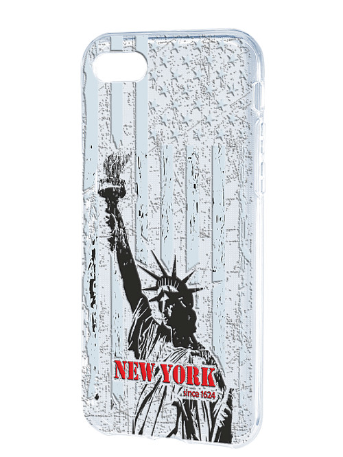Силиконовый чехол для Apple iPhone 7 "Нью-Йорк"