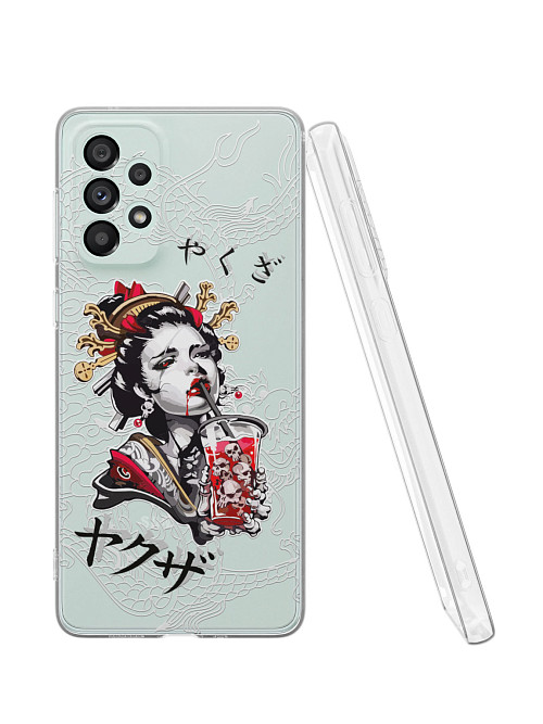 Силиконовый чехол для Samsung Galaxy A73 (5G) "Geisha Bloody"