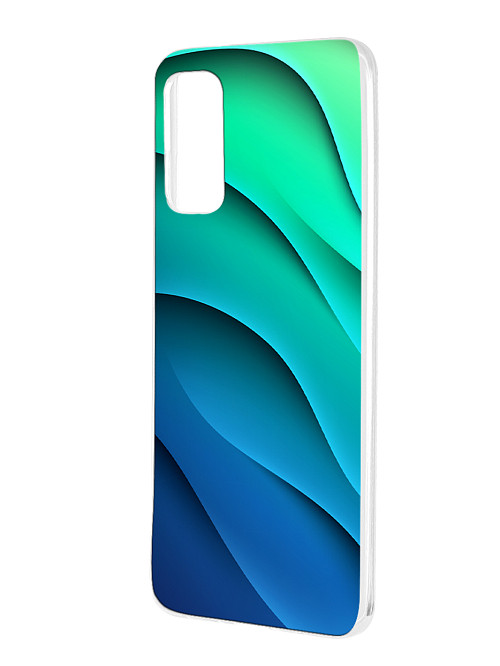 Силиконовый чехол для Samsung Galaxy S20 Лазурные волны