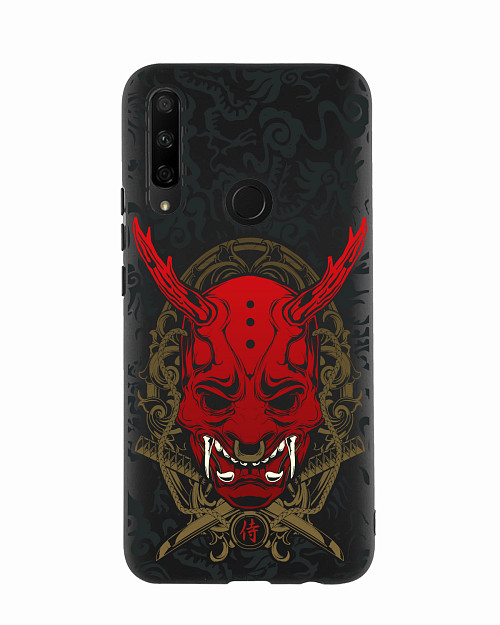 Силиконовый чехол для Huawei Y9 Prime (2019) "Red Oni mask"