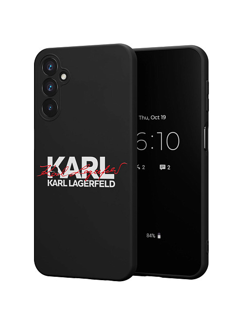 Силиконовый чехол для Samsung Galaxy A24 (4G) "NOVEL: Lagerfeld V.2"