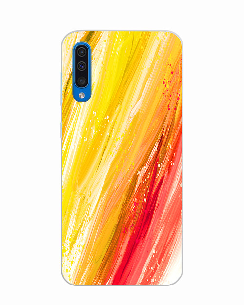 Силиконовый чехол для Samsung Galaxy A30S "Масляные краски"