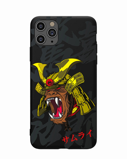 Силиконовый чехол для Apple iPhone 11 Pro Max "Samurai Kong"