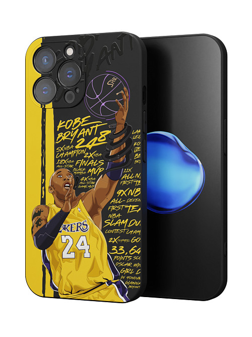 Силиконовый чехол для Apple iPhone 15 Pro Max "NOVEL: Kobe Bryant"