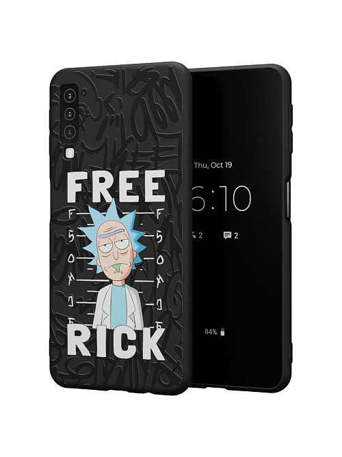 Силиконовый чехол для Samsung Galaxy A7 (2018) "NOVEL: Free Rick"