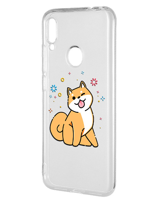 Силиконовый чехол для Xiaomi Redmi Note 7/Redmi Note 7 Pro Собака Сиба-ину