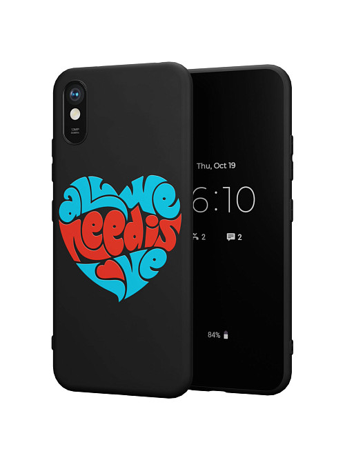 Силиконовый чехол для Xiaomi Redmi 9A "All we needs love"