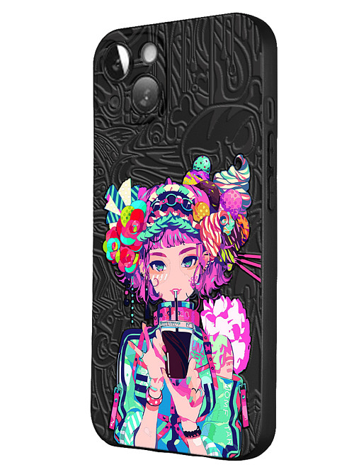 Силиконовый чехол для Apple iPhone 13 Mini Lolipop girl