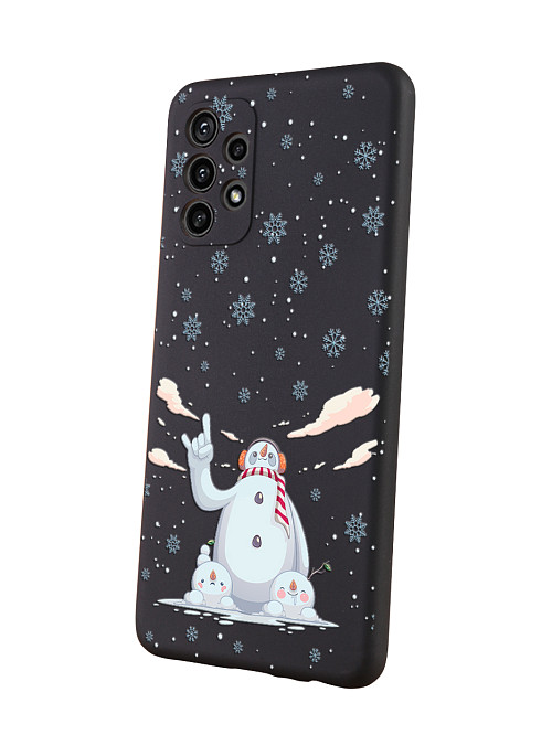 Силиконовый чехол для Samsung Galaxy A32 (4G) "Крутой снеговик"