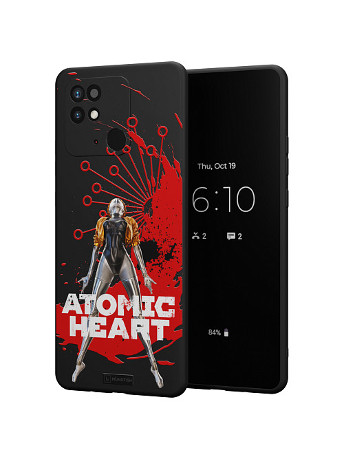 Силиконовый чехол для Xiaomi Redmi 10C/POCO C40 "Atomic Heart: Правая близняшка"