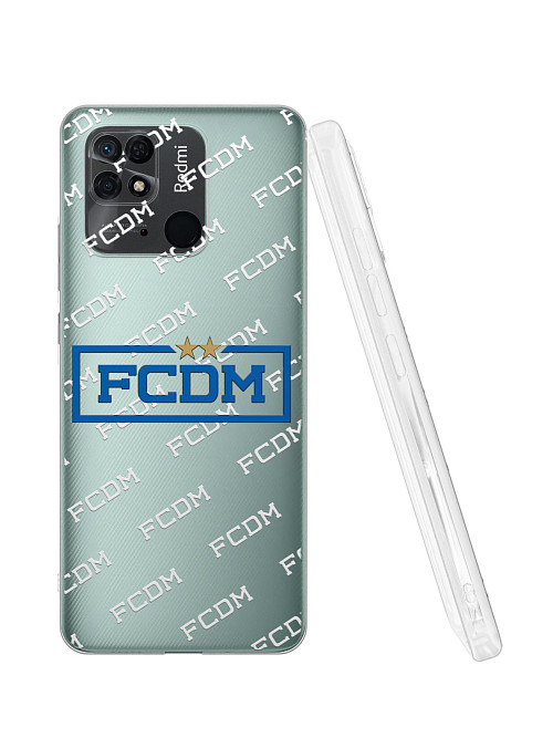 Силиконовый чехол для Xiaomi Redmi 10C "Динамо: FC Dynamo Moscow"