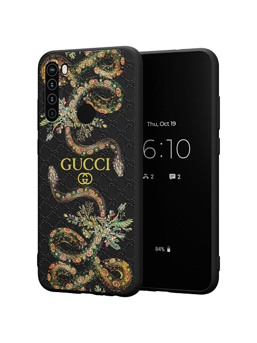 Силиконовый чехол для Xiaomi Redmi Note 8T "NOVEL: Gucci"