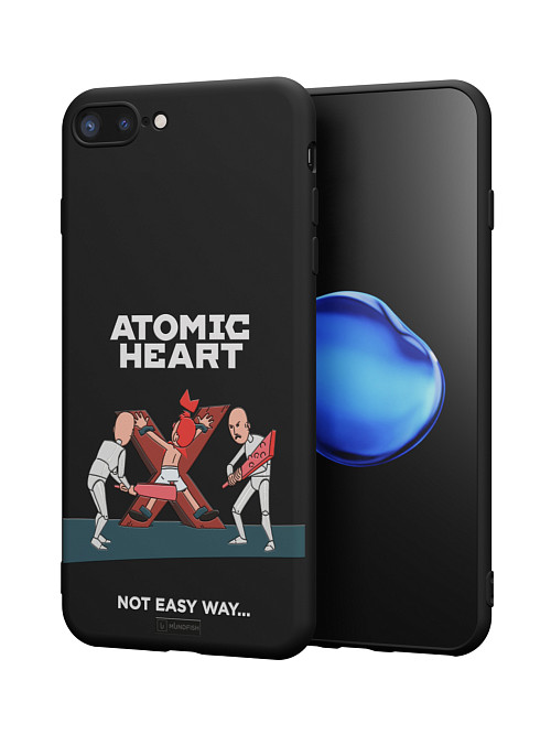 Силиконовый чехол для Apple iPhone 8 Plus "Atomic Heart: Not Easy Way"