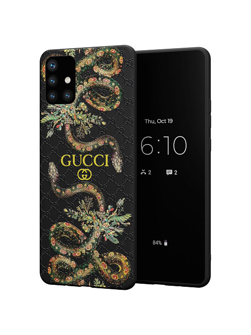 Силиконовый чехол для Samsung Galaxy A51 (4G) "NOVEL: Gucci"