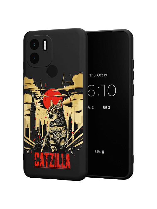 Силиконовый чехол для Poco C51 "Catzilla"