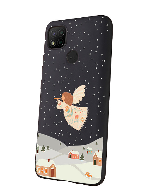 Силиконовый чехол для Xiaomi Redmi 9C Рождественский ангел