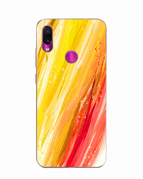 Силиконовый чехол для Xiaomi Redmi Note 7/Redmi Note 7 Pro Масляные краски