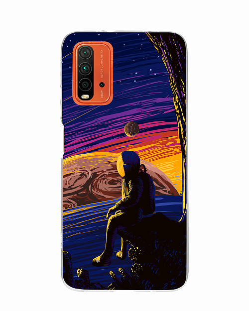 Силиконовый чехол для Xiaomi Redmi 9T "На краю вселенной"