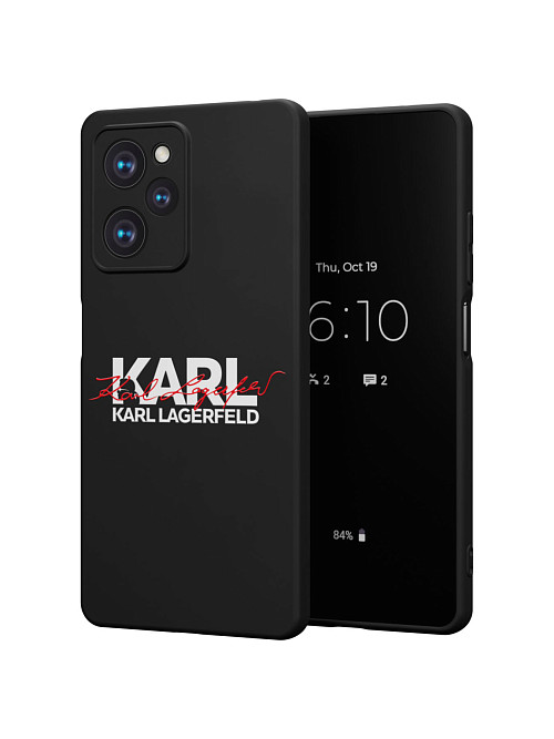 Силиконовый чехол для Poco X5 Pro (5G) "NOVEL: Lagerfeld V.2"