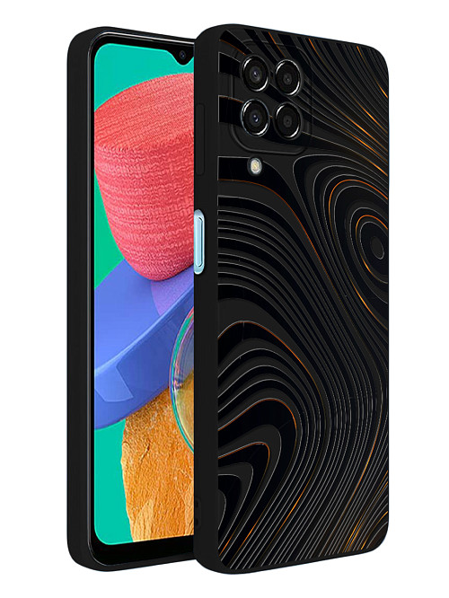 Силиконовый чехол для Samsung Galaxy M33 (5G) Бронзовые волны