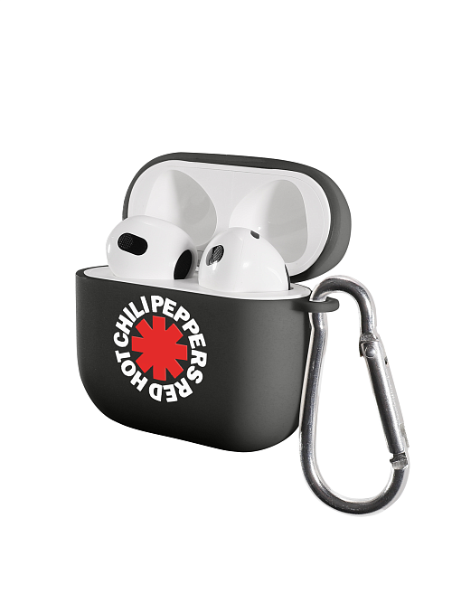 Силиконовый чехол для наушников матовый на AirPods 3 "NOVEL: Red hot chilipeppers"