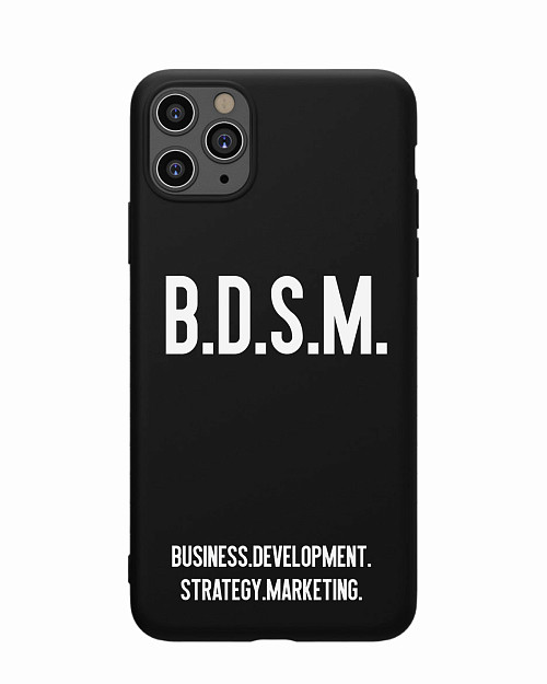 Силиконовый чехол для Apple iPhone 11 Pro Max "B.D.S.M."