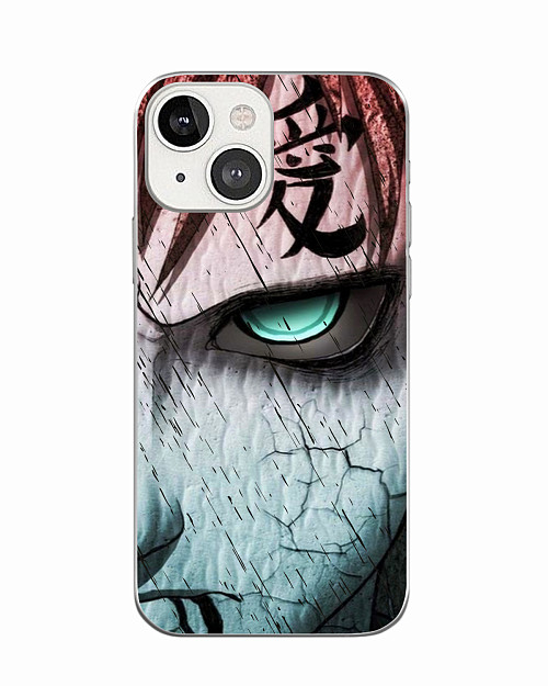 Силиконовый чехол для Apple iPhone 13 Mini Naruto Shippuden - Gaara grimm face