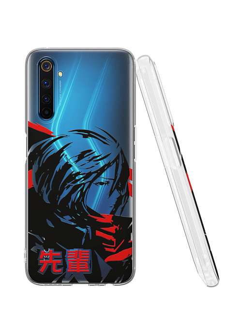 Силиконовый чехол для Realme 6 Pro "Атака титанов - Mikasa Ackerman"