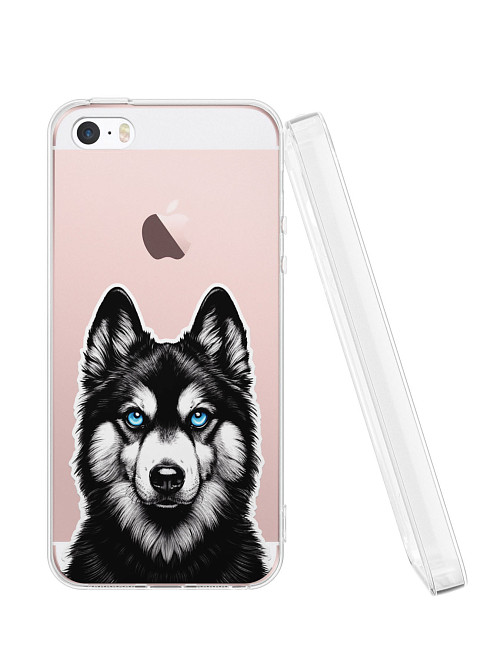 Силиконовый чехол для Apple iPhone 5 "Собака"